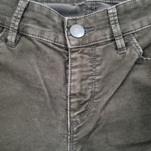 LOFT Ann Taylor Modern Straight Corduroy Pants in Brown Women's Size 27/4 - Picture 5 of 7
